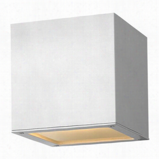 Hinkley Lighting 1767sw-led Kube 2 Lighht Mini Outdoor Wall Sconce In Stain White