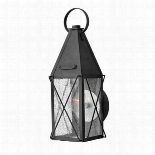 Hinkley Lighting 1840bk York Small 1 Light Outdoor Wall Sconce In Lack