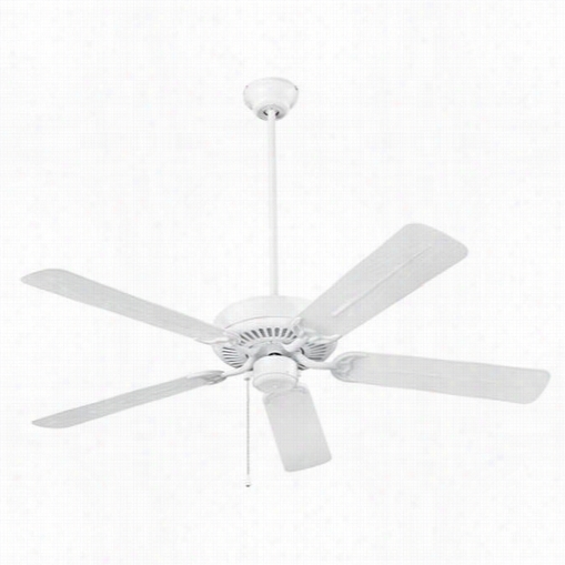 Nutone Cfo52wh Outdoor 52"" Ceiling Fan In White - Bladsss Icnluded