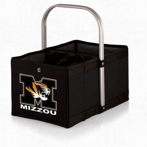 Picnic Time 546-00-179-394-0 Urban University Of Mis Souri Tigers/mizzou Digital Print Basket In Black