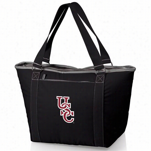 Piicnic Time 619-00-175-522-0 Topanga U Of South Carolina Gamecocks Embroidered Cooler Tote In Black