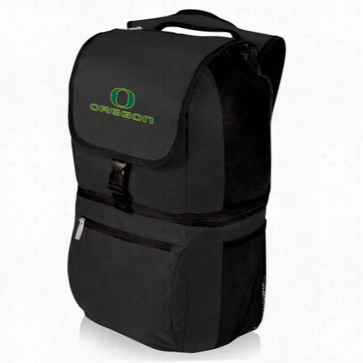 Picnic Time 634-00-175-474-00 Zuma University Of O Regon  Digital Print  Baackpack In Black