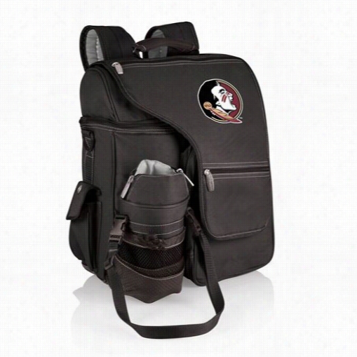 Picnic Time 641-00-175-174-0 Turismo Florida State Seminoles  Digital Print Backpack In Blacl