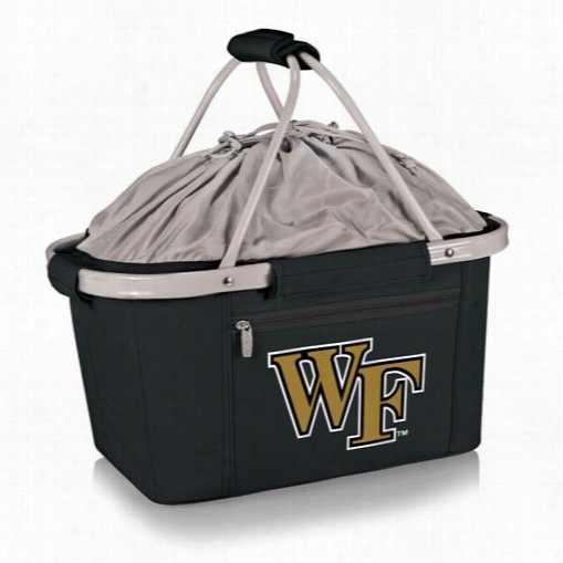 Pinic Present Life 645-00-175-614-0 Metro Wake Forest University Demon Deacons Digital Print Basket In Dismal