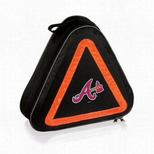 Picnic Time 699-00-179-024-3 Roadside Emergency Kit In Black Wit H Atlanta Braves Digital Print