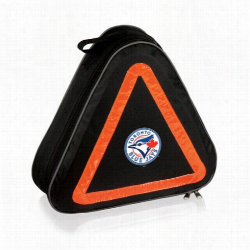 Picnic Time 699-00-179-294-3 Roadside Eemrgency Kit In Black With Toronto Blue Jays Digital Print