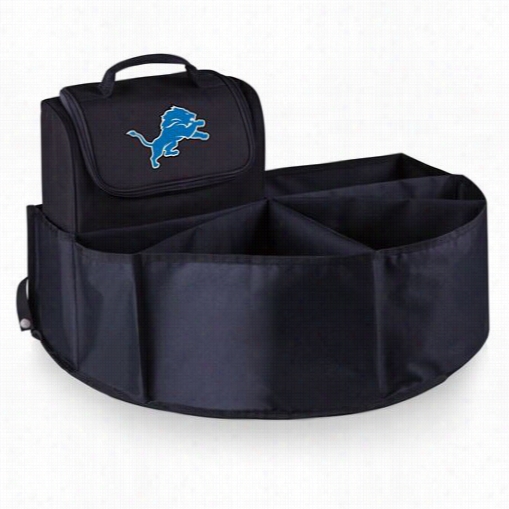 Picnic Time 715-00-179-114-2 Trunk Boss In Black With Detroit Lions Digital Print