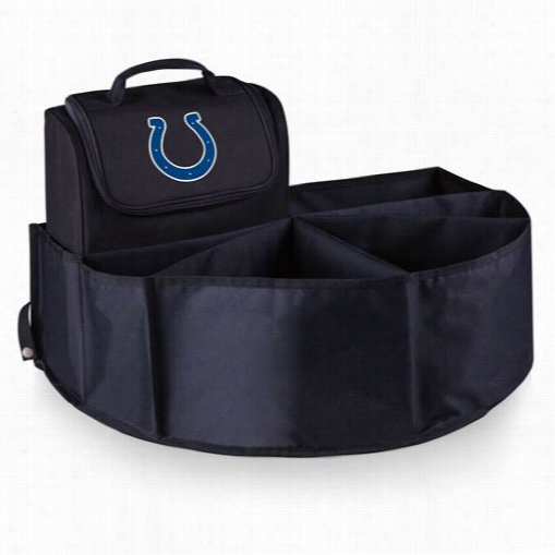 Picn Ic Time 715-00-179-144-2 Trunk Boss In Black With  Indianapolis Colts Digital Print