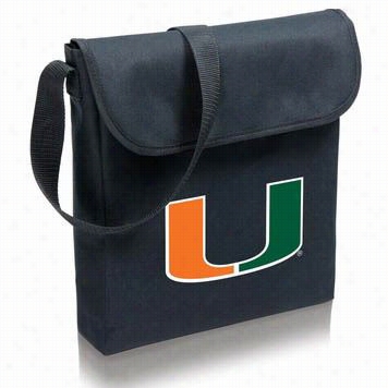 Picnic Time 774-00-175-324-0 V-grill University Of Miami Hurricanes Digital Impression Bqb Grill In Black