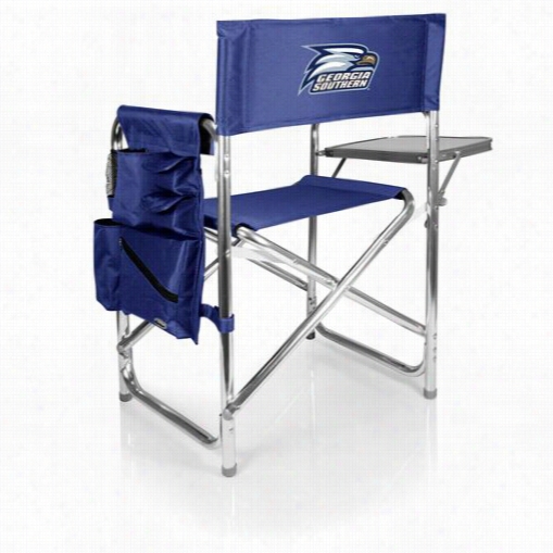 Picnic Time 809-00-238-104-1 Sports Chair In Navy With Georgia Osuthern Eagles Digital Print