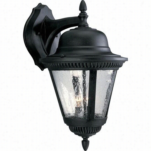 Progress Lighting P5864-31 Weestport 2 Light Outdoor Wall Sconce In Textured Black With Photocel L