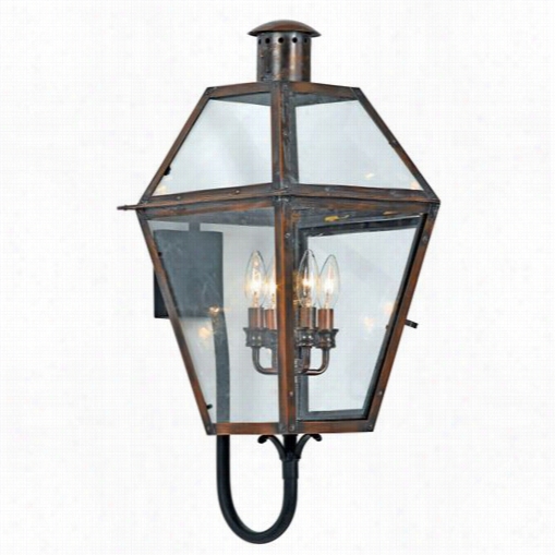 Quoizel Ro8414ac Rue De Rooyal 4 Light Exterior Wall Sconce In Aged Large Boiler