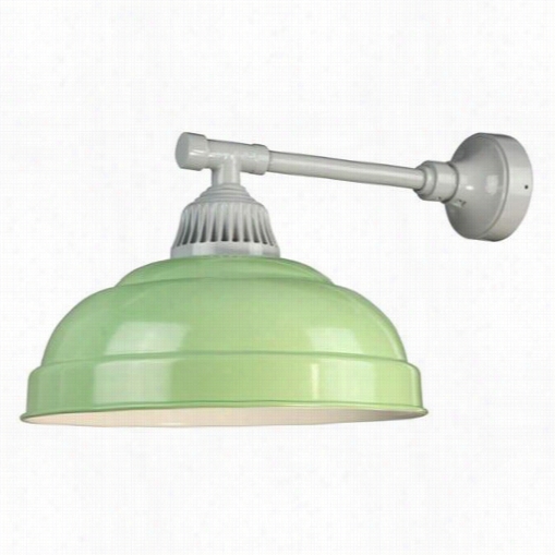 Anp Lighting Bru18-10-e35ut16-13 Urban Bistro 18"&quuot; 1 Light Iotdoor Aluminum Wall Sconc Ein Aspen Green/puttg