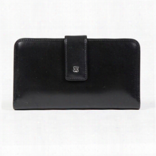 Bosca 1517-59  Old Leather Classic Cjeckbook Clutch In Black