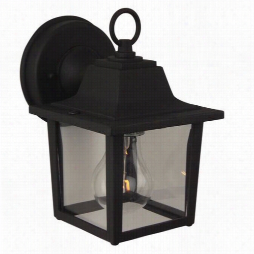 Craftmade Z190-05 Cast Aluminum 1 Light Outdoor Wall Sconce In Matte Black