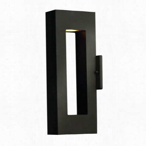 Hinkley Lighting 1640sk A Tlantis 20w Medium 2 Light Outdoor Wall Scoce In S Atin Black