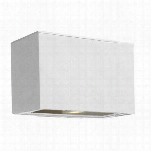 Hinkley Lighhting 1646sw Atlantis 75w 1l Ight Mi Nii Outdoor Wall Pocket Sconce In Satin White