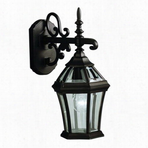 Kichler Lighting 9789bk Townhouse Black Outdoor Wall Light