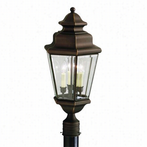 Kichler Lighting 931oz Savannah Estates 3 Light Outdoor Post Mount