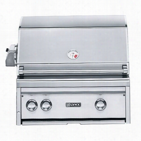 Lynx L27psr3ng Professional 27"" Natural Gas Built In Grill With Proseaar And Rotisserie