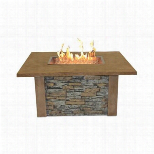 Outdoor Greatroom Sierra-1224-m-k Sierra Fire Pit Table With Re Ctangle Burner