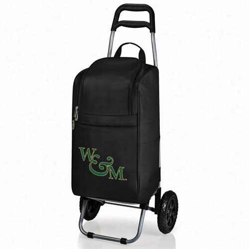 Picnic Time 545-00-175-784-0 William And Mary College Griffin Digital Prin Cart Cooler In Black