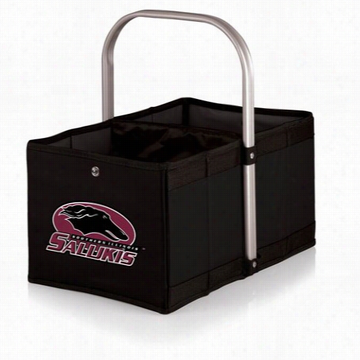 Picnic Time 546-00-179-034-1 Urban Southern Illinois University Salukis Digiital Print Basket In Black