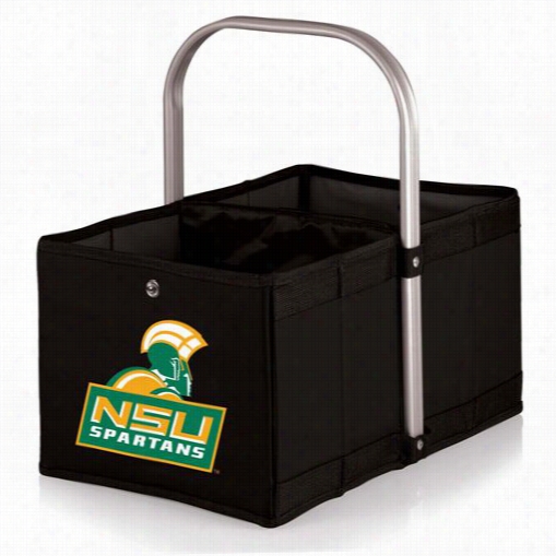 Picnic Time 546-00-179-974-0 Urban Norfolk State University Spartansdigital Print Basket In Black