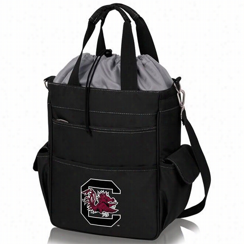 Picnic Tie 614-00-175-524-0 Activo University Of South Carolina Gamecocks D1gital Print Waterp Roof Tote In Black