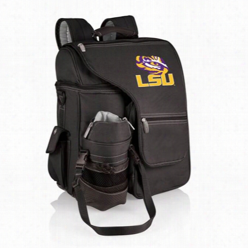 Picnic Time 641-00-275-294-0 Turismo Lsu Tigers Digital Print Backpack In Black