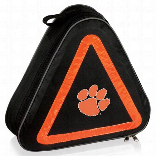 Picnic Time  699-00-179-104-0 Clemson University Tigers Dig Ital Print Roadside Emergency Kit I N Black