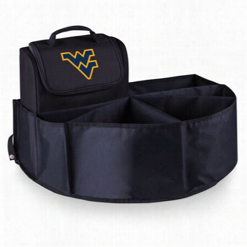 Picnic Time 715-00-179-834-0 West Virginia Univresity Digital Print Trunk Boss In Black With  Cooler