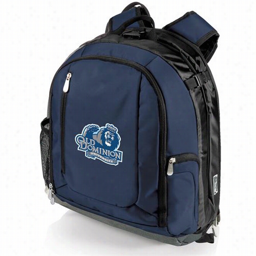 Picnic Time 730-00-138-884-0 Pt Navigaotr Old Dominion Uni Versity Dgitzl Print Cooler Backpack In Navy