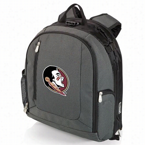 Picnic Time 730-00-679-174-0 Pt Navigato Rflorida State U Niversity Digita L Rint Cooler Backpack In Mysterious Grey/black