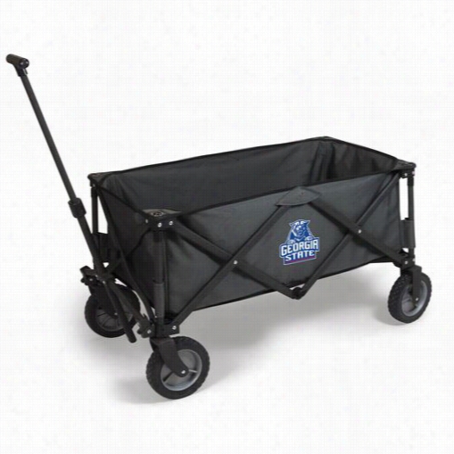 Picnic Time 739-00-679-064-1 Adventure Georgia State University Panthers Digital Print Wagon In Dark Grey/black