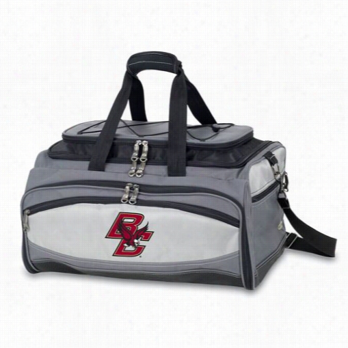 Picnic Time 750-00-175-054-0 Buccaneer Boston College Eagles Digital Print Cooler And Barbedue Set In Black