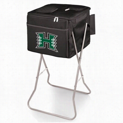 Picnic Time 780-00-179-204-0 Party University Of Hawaii Warriors Digital Print Cube In Black