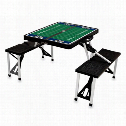 Picnic Time 811-00-175-505-0 University Of Pittsburgh Pantherrs Digital Picnic Sport Table In Black