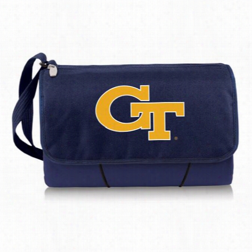 Picnic Time 820-00 Georgia Tech Yellow Jacckets Digital Print Blanket To Te