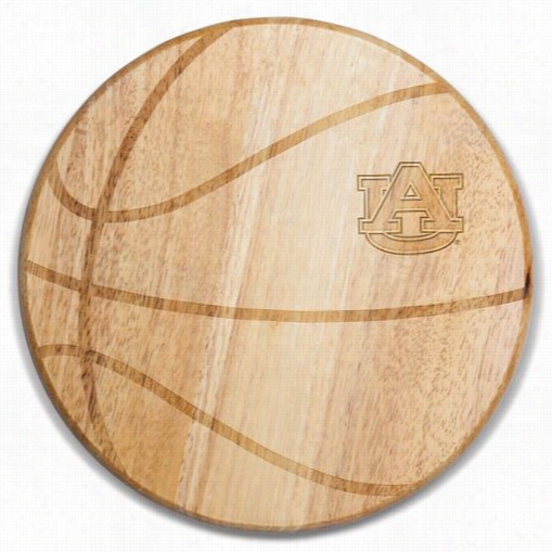 Picnic Time 840-00-505-043-0 Aubirn Universitty Tiger Engraving Free Throw Cutting Board In Natural Wood