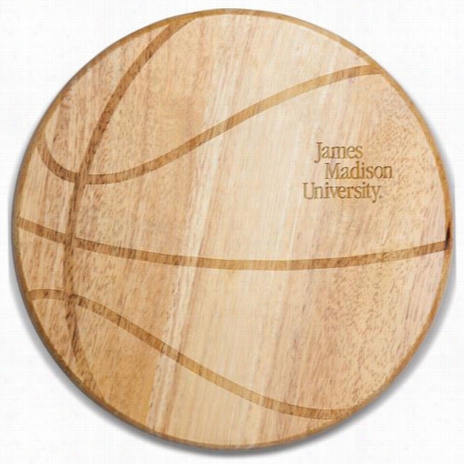 Picnic Time 840-00-505-813-0 James Madison University Dukes Engraving Free Throw Severe Board In Natural Wood