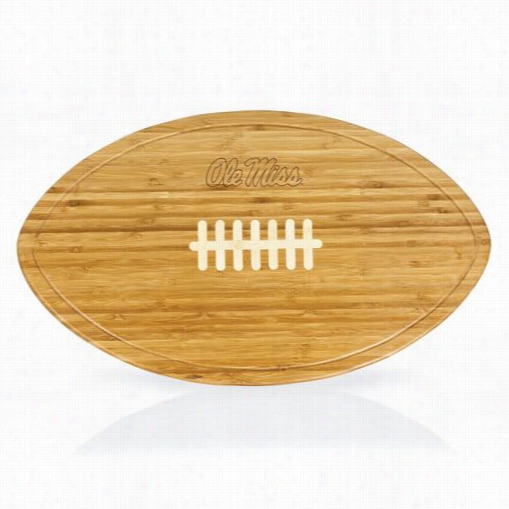 Picnic Time 908-00-505-373- 0 University Of  Mississippi Rebels/olemiss Kickoff Engraved Cutting Board In Natural Woodd