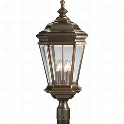 Porgress Lighting P5474-108 Crawf Ord 4 Light Outdoor Station Light In O Il Rubbed Bron2e