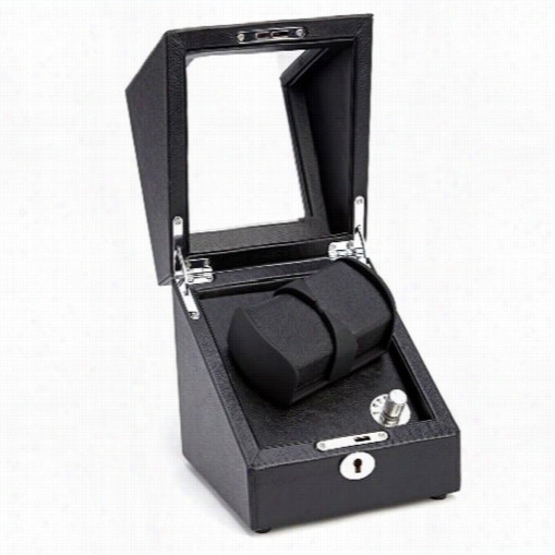 Royce Leather 969-blk-3 Genuine Leatherr Luxury Battery Powered Double Watch Winder