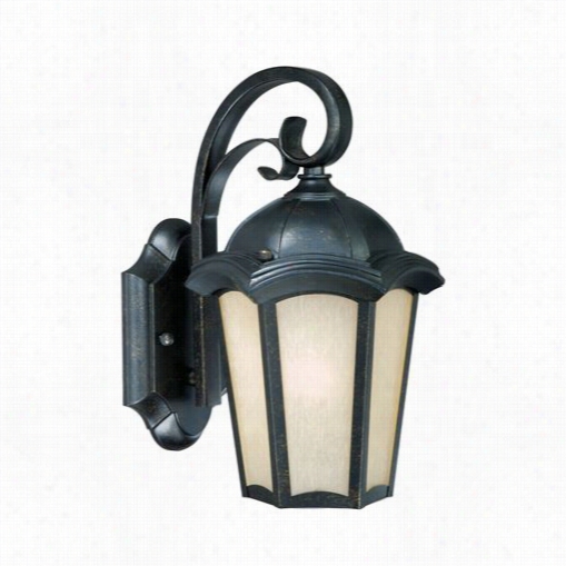 Vaxcle Lighting Ce-owu090gt Chloe 9 -1/2"&qout; 3 Easy  Exterior Wall Sconce In Gold Stone