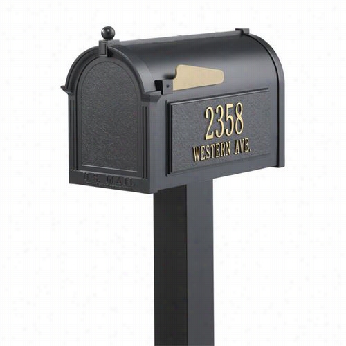 Whiteh All 16311 Premium Mailbox Package In Black