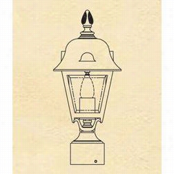 Hanover Lantern B5630 Small Jefferson 1 Light Outdoor Pst Lamp