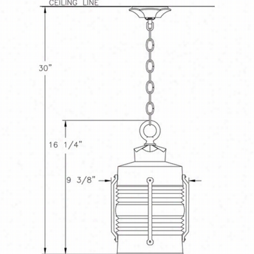 Hanover Lantern B9020 Large Avalon 100w 1 Light Outdoor Hanging Llantern