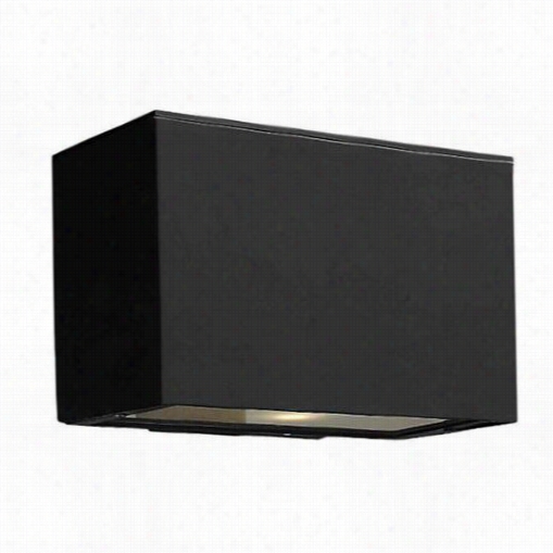 Hinkley Lighting 1646sk-led Atlantis 2 Liggt Mini Outdoor Wall Pocket Sconce In Satin Black