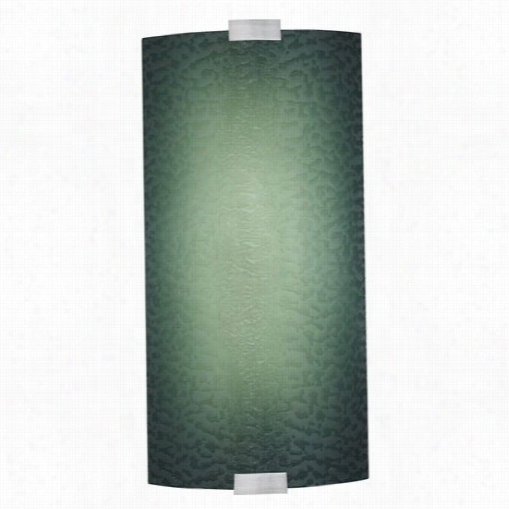 Lbl  Lighting Pw561bbuw Omni Medium 1 Illuminate Fuorescent Outdoor Wall Sconce With Blue Glass